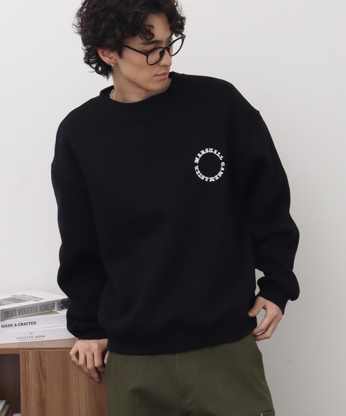 MARSHALL GAMEMASTER(マーシャルゲームマスター)の「【MARSHALL GAMEMASTER/マーシャル ゲームマスター】Classic Crest Logo Crewneck Sweat/クラシック クレスト ロゴ クルーネック スウェット(スウェット・メンズ・チャコールグレー/ブラック/アッシュグレー・XL/L/M)」の10枚目の写真
