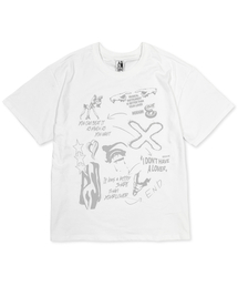 3 リーズン ホワイト グレー (Tシャツ)