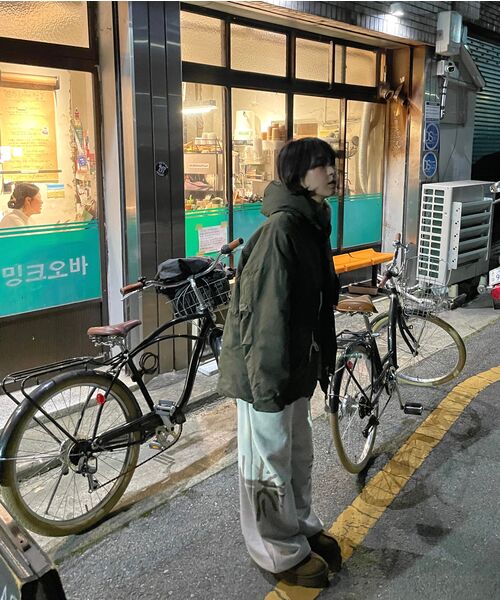 FREEMARIO（フリーマリオ）の「サンライズワイドトレーニングパンツ[クリームグレー]（スウェットパンツ・レディース・クリーム・MEDIUM/LARGE）」の4枚目の写真