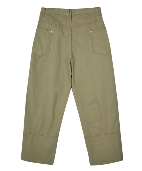 AKECII(アケシ)の「タマウォッシュドコットンパンツ-カーキ(その他パンツ・メンズ・その他・SMALL/MEDIUM/LARGE)」の5枚目の写真