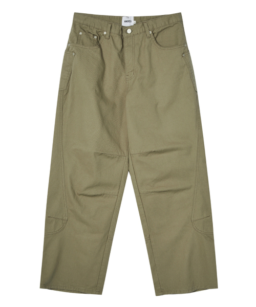 AKECII(アケシ)の「タマウォッシュドコットンパンツ-カーキ(その他パンツ・メンズ・その他・SMALL/MEDIUM/LARGE)」の6枚目の写真