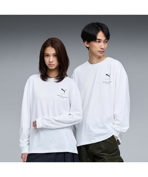 PUMA(プーマ)の「PUMA プーマ ユニセックス PUMA x モンスターハンターワイルズ 長袖 Tシャツ(Tシャツ/カットソー・メンズ・ホワイト/ブラック・X-SMALL/X-LARGE/SMALL/MEDIUM/LARGE)」の10枚目の写真