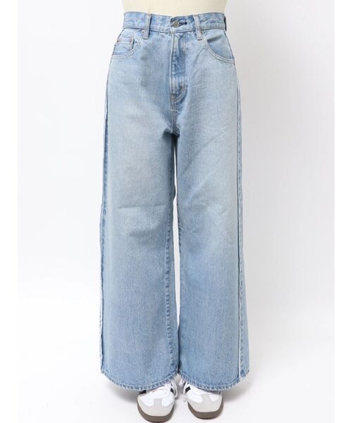 Ungrid（アングリッド）の「レースドッキングルーズデニム（デニムパンツ・レディース・ブルー・26inch/25inch/24inch）」の9枚目の写真