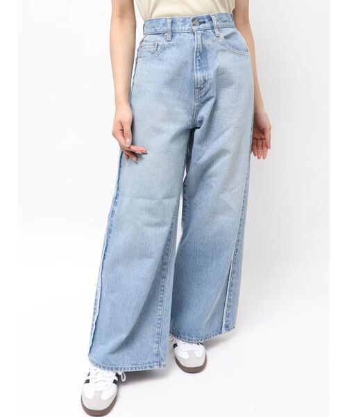 Ungrid（アングリッド）の「レースドッキングルーズデニム（デニムパンツ・レディース・ブルー・26inch/25inch/24inch）」の19枚目の写真