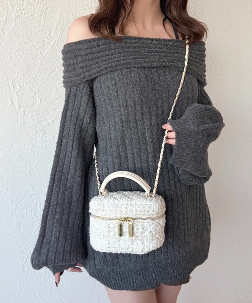apres jour(アプレジュール)の「【apres jour×ARIAZ】ちびバニティバッグ(ショルダーバッグ・レディース・ホワイト/ブラック・FREE)」の4枚目の写真