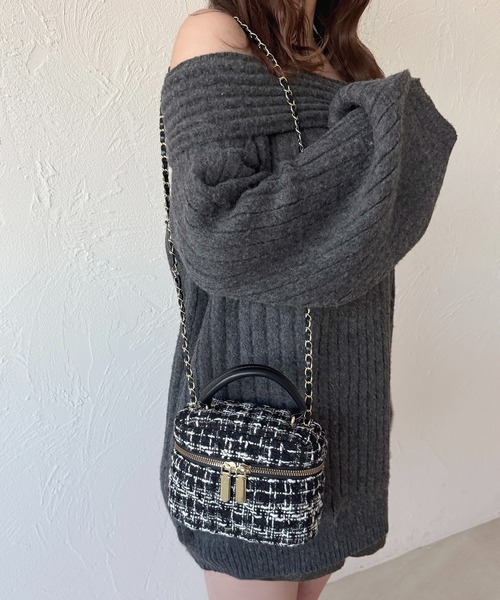 apres jour(アプレジュール)の「【apres jour×ARIAZ】ちびバニティバッグ(ショルダーバッグ・レディース・ホワイト/ブラック・FREE)」の6枚目の写真