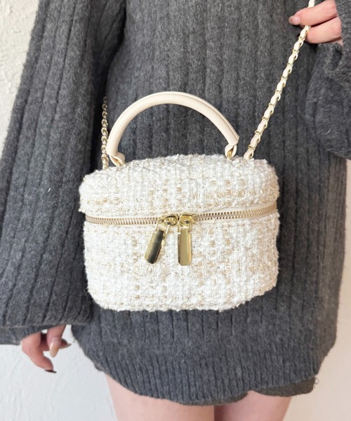apres jour(アプレジュール)の「【apres jour×ARIAZ】ちびバニティバッグ(ショルダーバッグ・レディース・ホワイト/ブラック・FREE)」の3枚目の写真