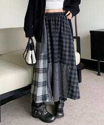 予約商品】「パッチワーク」に該当するレディースのスカート