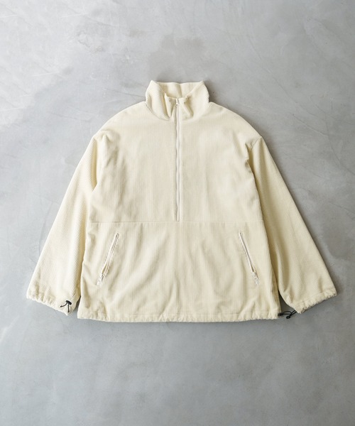 Olaf Corduroy half zip pullover