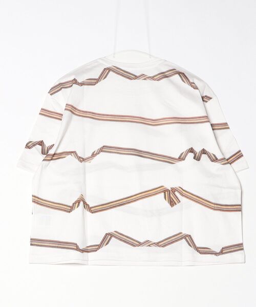 Paul Smith(ポールスミス)の「ウィメンズ "Signature Stripe" リボン 半袖Tシャツ / 165104 392V(Tシャツ/カットソー・レディース・オフホワイト・MEDIUM)」の4枚目の写真