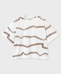 Paul Smith | ウィメンズ "Signature Stripe" リボン 半袖Tシャツ / 165104 392V(Tシャツ/カットソー)