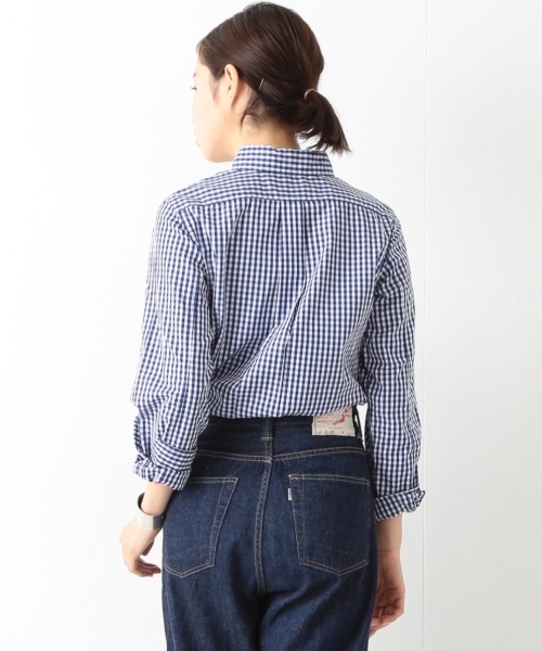 BEAMS BOY（ビームスボーイ）の「BEAMS BOY / ギンガム ボタンダウンシャツ（シャツ/ブラウス・レディース・ライトグレー/ブラック/レッド/ネイビー・ONE SIZE）」の11枚目の写真