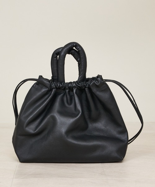 Rouge vif la cle(ルージュヴィフラクレ)の「【ARUTEMIKA/アルテミカ】中綿ハンドル巾着/巾着/バッグ【WEB限定】(トートバッグ・レディース・ブラック・フリー)」の4枚目の写真