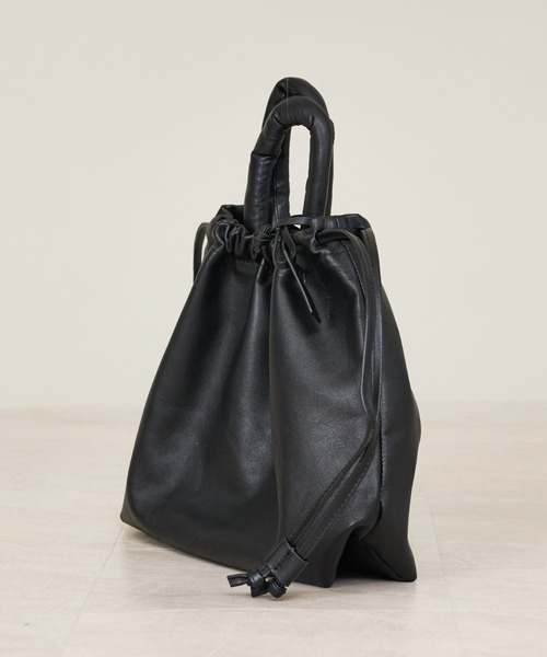 Rouge vif la cle(ルージュヴィフラクレ)の「【ARUTEMIKA/アルテミカ】中綿ハンドル巾着/巾着/バッグ【WEB限定】(トートバッグ・レディース・ブラック・フリー)」の3枚目の写真