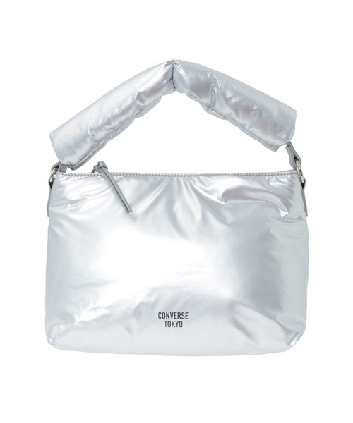 CONVERSE TOKYO(コンバーストウキョウ)の「PADDED SQUARE HAND BAG(ハンドバッグ・レディース・シルバー/ブラック・FREE)」の3枚目の写真
