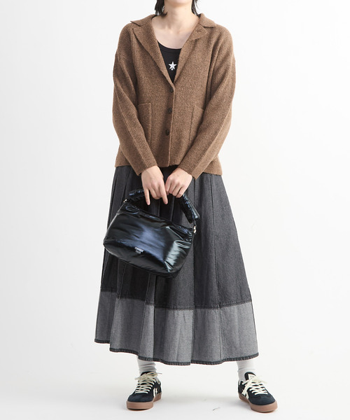 CONVERSE TOKYO(コンバーストウキョウ)の「PADDED SQUARE HAND BAG(ハンドバッグ・レディース・シルバー/ブラック・FREE)」の6枚目の写真