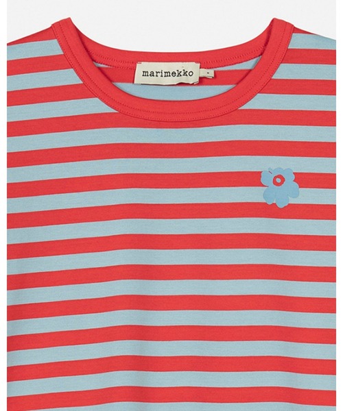 marimekko(マリメッコ)の「【kioski】 Tasaraita Unikko / t-shirt(Tシャツ/カットソー・レディース・レッド・X-SMALL/SMALL)」の8枚目の写真