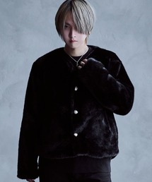 CavariA（キャバリア）の「『CavariA/キャバリア』ノーカラーファーJKT（ノーカラージャケット）」