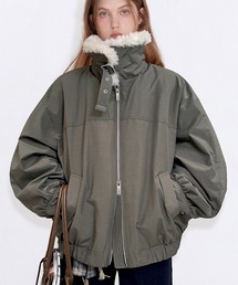 Fano Studios | フェイクファーカラー 襟ベルト ワークウェアダウンジャケット FC26W030【Fano Studios】【2025AW】(ミリタリージャケット)