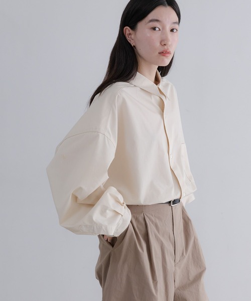 LOWRYS FARM（ローリーズファーム）の「【LFM(U)】BROAD SHIRT　 635615（シャツ/ブラウス・メンズ・ピンク/ホワイト/ブルー/ベージュ・LARGE/MEDIUM）」の2枚目の写真