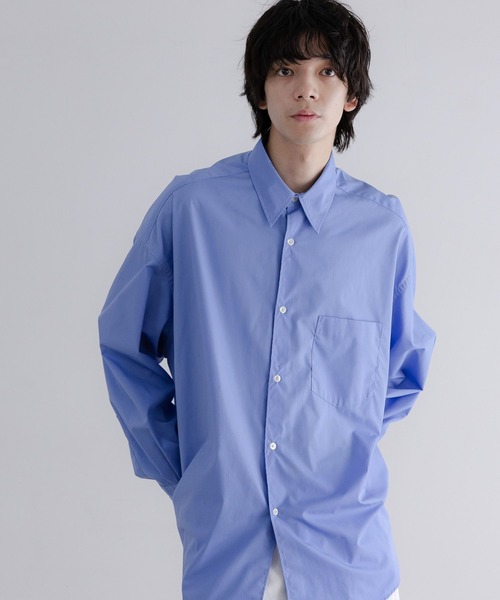 LOWRYS FARM（ローリーズファーム）の「【LFM(U)】BROAD SHIRT　 635615（シャツ/ブラウス・メンズ・ピンク/ホワイト/ブルー/ベージュ・LARGE/MEDIUM）」の3枚目の写真
