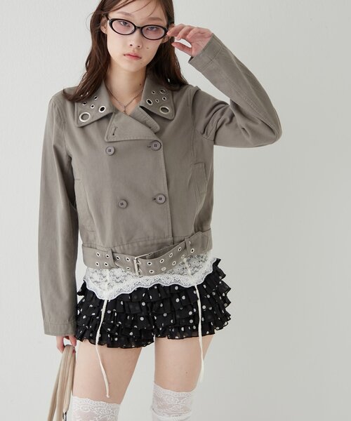 【WHO'S WHO gallery】アイレットショートPジャケット セール】アイレットショートPジャケット（ピーコート）｜WHO'S WHO