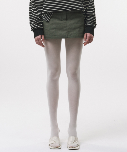 FOR THE WEATHER(フォーザウェザー)の「リベットデニムミニスカート(カーキ)(スカート・レディース・その他・SMALL/MEDIUM)」の1枚目の写真