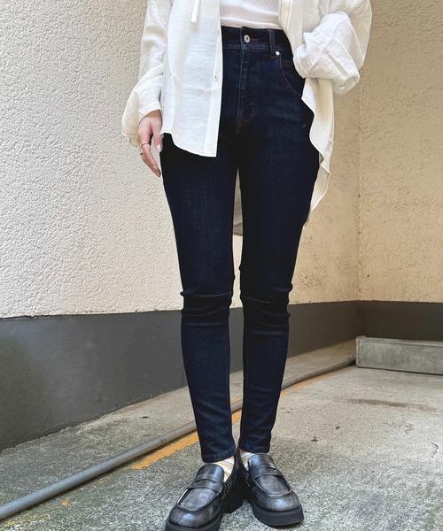 セール！ノゾミイシグロ ブラックデニム サルエルパンツ 美品 セール】【S/M/Lサイズ展開！美脚シルエット！】MIXロック デニム