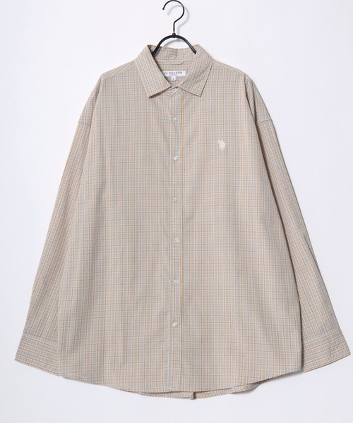 U.S. POLO ASSN.(ユーエスポロアッスン)の「U.S. POLO ASSN./ユーエスポロアッスン Broad Denim Shirt/オーバーサイズ ブロード デニム 無地 チェック ロゴ ワンポイント刺繍 レギュラーカラーシャツ/長袖シャツ/レディース メンズ(シャツ/ブラウス・メンズ・インディゴブルー/ホワイト/ブラック/ライトブルー/グリーン系その他/ベージュ系その他/グレー系その他/ブルー系その他・M/L/LL)」の21枚目の写真