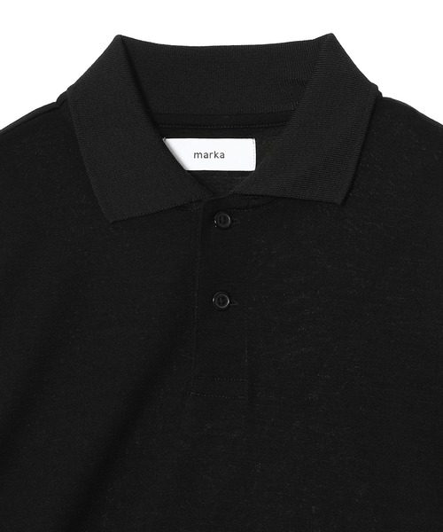 marka（マーカ）の「marka TWO BUTTON POLO L/S TEE M25C21CS03C（ポロシャツ・メンズ・ブラック・2）」の3枚目の写真