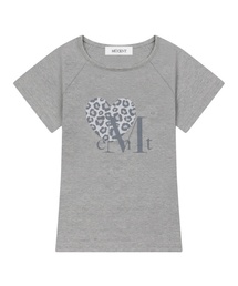 シエラ ヒョウ柄 ハート 半袖Tシャツ 男女兼用 (8カラー)