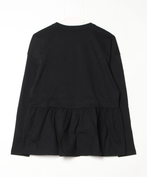 BANANA REPUBLIC FACTORY STORE(バナナリパブリック ファクトリーストア)の「BANANA REPUBLIC FACTORY STORE 日本限定 ミックスメディア ペプラムトップス(Tシャツ/カットソー・レディース・ホワイト/ブラック・S/M/XS/L)」の3枚目の写真