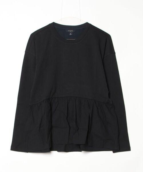 BANANA REPUBLIC FACTORY STORE(バナナリパブリック ファクトリーストア)の「BANANA REPUBLIC FACTORY STORE 日本限定 ミックスメディア ペプラムトップス(Tシャツ/カットソー・レディース・ホワイト/ブラック・S/M/XS/L)」の7枚目の写真