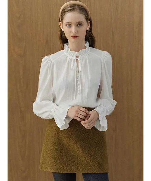 シャツ/ブラウス(長袖/七分) MARNO Charlotte Blouse ブラウス オフィス フォーマル 七分袖 レディース トップス(メール便
