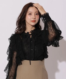 レースボウブラウス