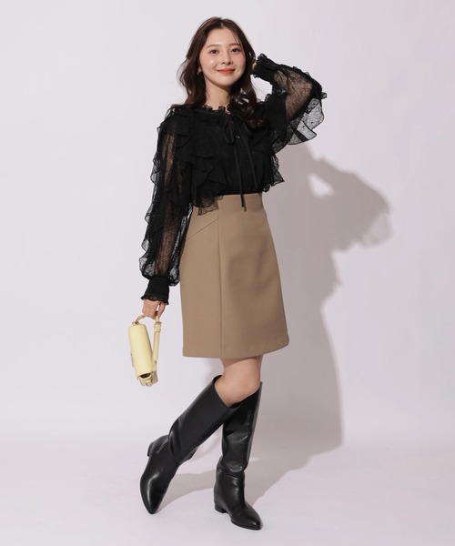 Apuweiser-riche（アプワイザーリッシェ）の「レースボウブラウス（シャツ/ブラウス・レディース・ブラック/ホワイト・2/1）」の13枚目の写真