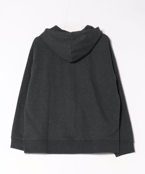 BACK NUMBER（バックナンバー）の「【BACK NUMBER】スウェットフルジップパーカー (リラックスフィット / 裏毛 / 3シーズン / ベーシック)（パーカー・メンズ・ブラック/キナリ・XL/L/M/LARGE/X-LARGE/MEDIUM）」の9枚目の写真