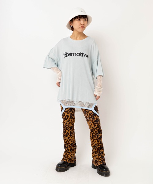 RNA(アールエヌエー)の「M2624 SnagダメージT(Tシャツ/カットソー・レディース・サックスブルー/ホワイト/ピンク・MEDIUM)」の15枚目の写真