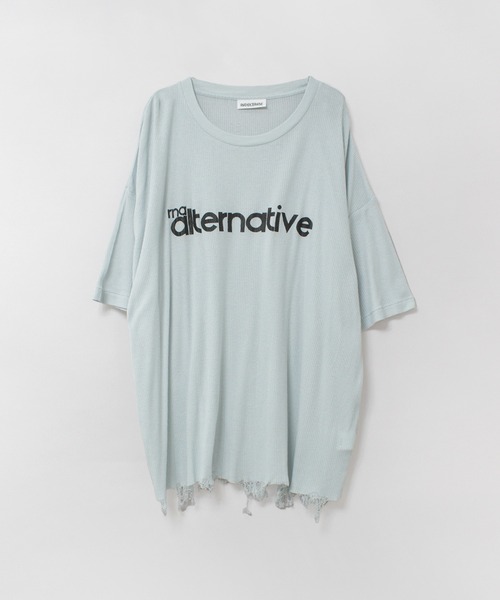 RNA(アールエヌエー)の「M2624 SnagダメージT(Tシャツ/カットソー・レディース・サックスブルー/ホワイト/ピンク・MEDIUM)」の9枚目の写真