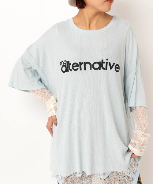 RNA(アールエヌエー)の「M2624 SnagダメージT(Tシャツ/カットソー・レディース・サックスブルー/ホワイト/ピンク・MEDIUM)」の21枚目の写真