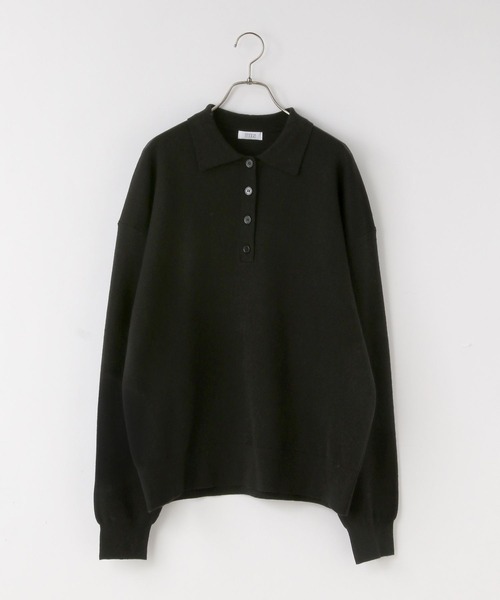 LOWRYS FARM（ローリーズファーム）の「ＢＩＧポロニットＬＳ  648323（ニット/セーター・レディース・ブラック/アイボリー/レッド・FREE）」の17枚目の写真