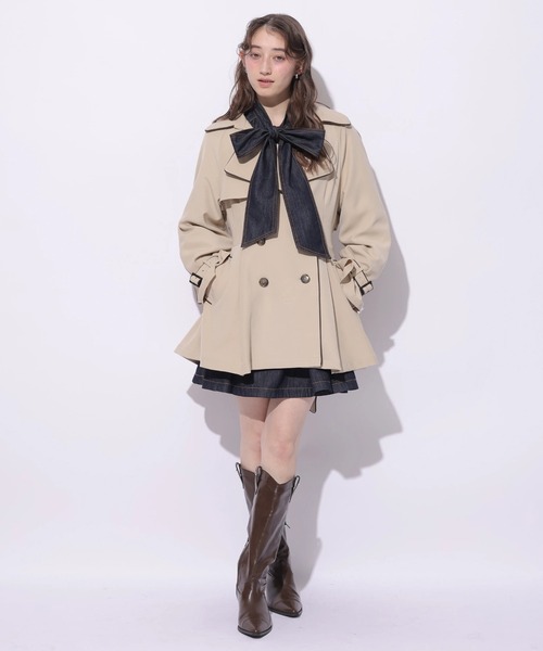Rirandture（リランドチュール）の「バックフレアミドルトレンチコート（ダウンジャケット/コート・レディース・キャメル・2/1/0）」の6枚目の写真