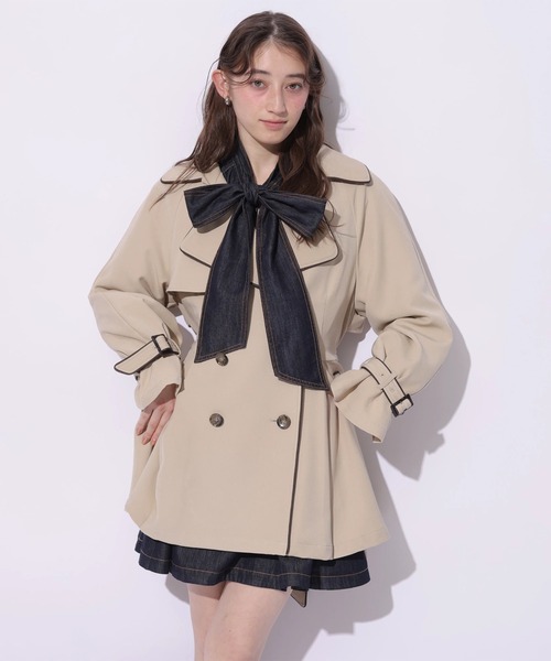 Rirandture（リランドチュール）の「バックフレアミドルトレンチコート（ダウンジャケット/コート・レディース・キャメル・2/1/0）」の10枚目の写真