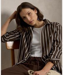 POLO RALPH LAUREN | リラックス フィット ストライプド コットン シャツ(シャツ/ブラウス)