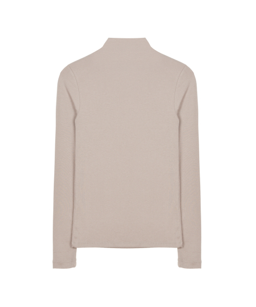 NICK&NICOLE（ニックアンドニコール）の「[ESSENTIAL] HIGH NECK SLIM TOP_BEIGE（Tシャツ/カットソー・レディース・その他・FREE）」の5枚目の写真