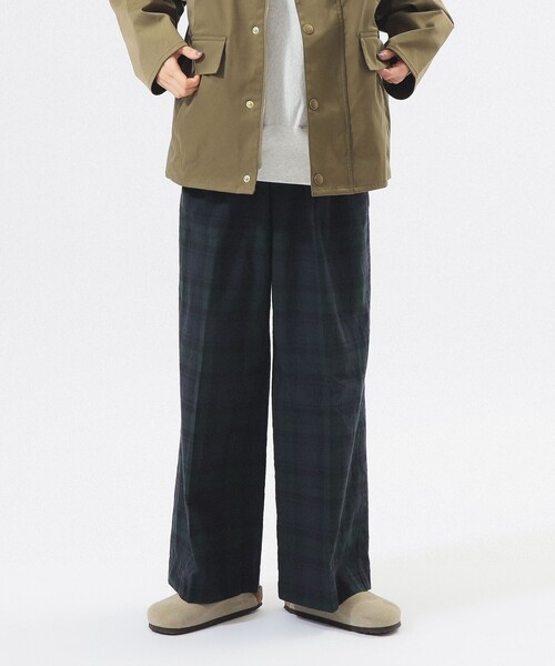 BEAMS BOY（ビームスボーイ）の「チェック スラックス（スラックス・レディース・インディゴブルー/グレー・1/0）」の2枚目の写真