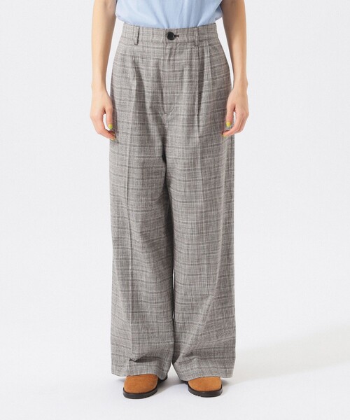 BEAMS BOY（ビームスボーイ）の「チェック スラックス（スラックス・レディース・インディゴブルー/グレー・1/0）」の13枚目の写真