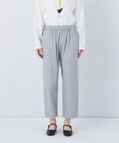 conges payes ADIEU TRISTESSE（コンジェ ペイエ アデュートリステス）の「【FAVE】サイドポケットクロップドイージーパンツ（その他パンツ・レディース・ブラック/ベージュ/ミント/インディゴブルー・38）」の9枚目の写真