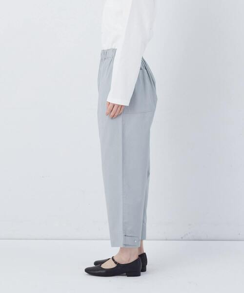 conges payes ADIEU TRISTESSE（コンジェ ペイエ アデュートリステス）の「【FAVE】サイドポケットクロップドイージーパンツ（その他パンツ・レディース・ブラック/ベージュ/ミント/インディゴブルー・38）」の10枚目の写真