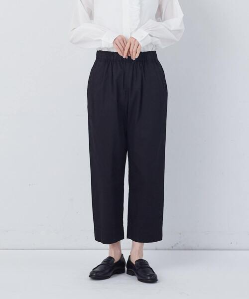 conges payes ADIEU TRISTESSE（コンジェ ペイエ アデュートリステス）の「【FAVE】サイドポケットクロップドイージーパンツ（その他パンツ・レディース・ブラック/ベージュ/ミント/インディゴブルー・38）」の16枚目の写真